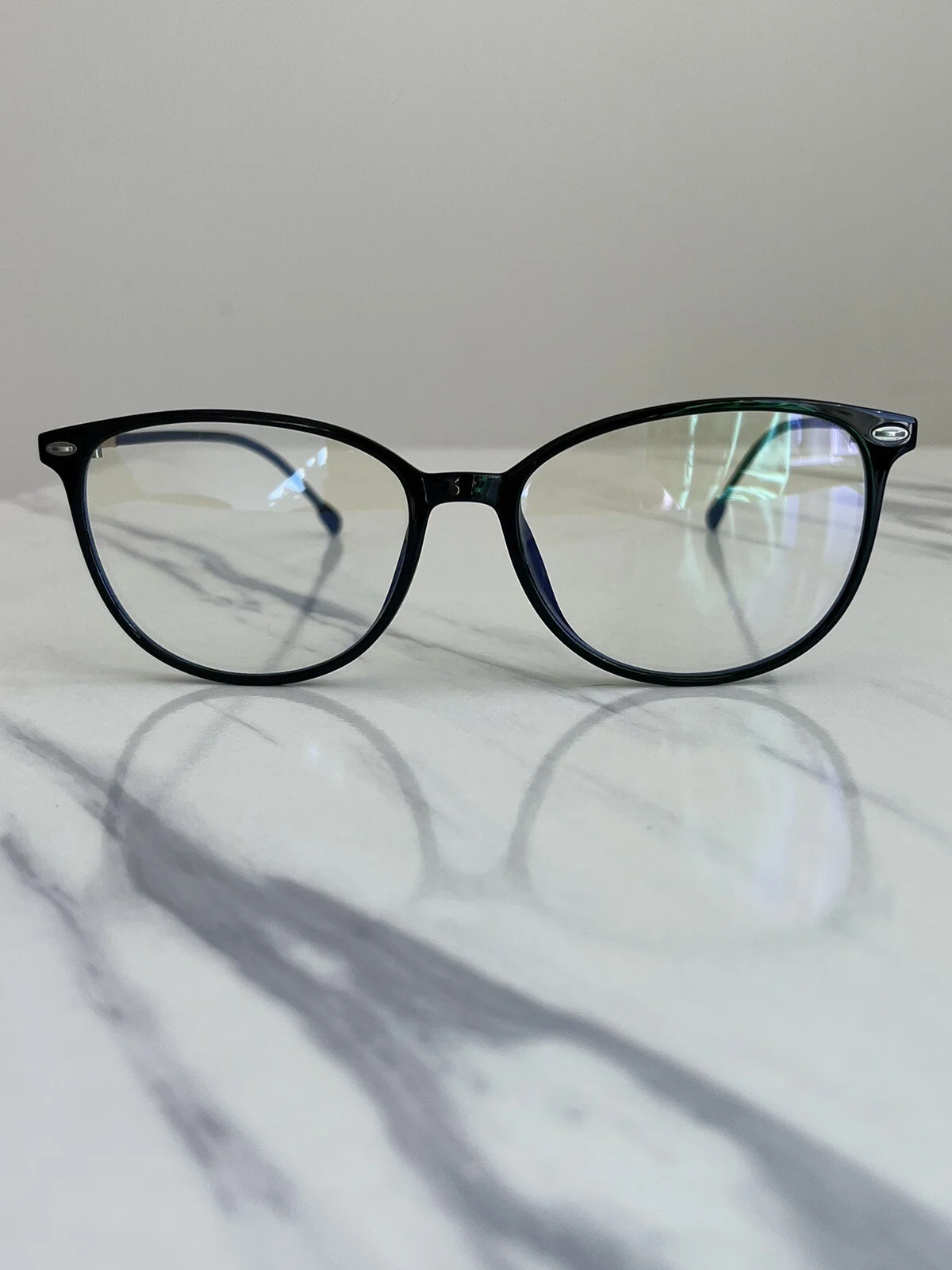 WearMe Pro Premium Elegant Blue Light Glasses Cat Eye Oval Frame 2
